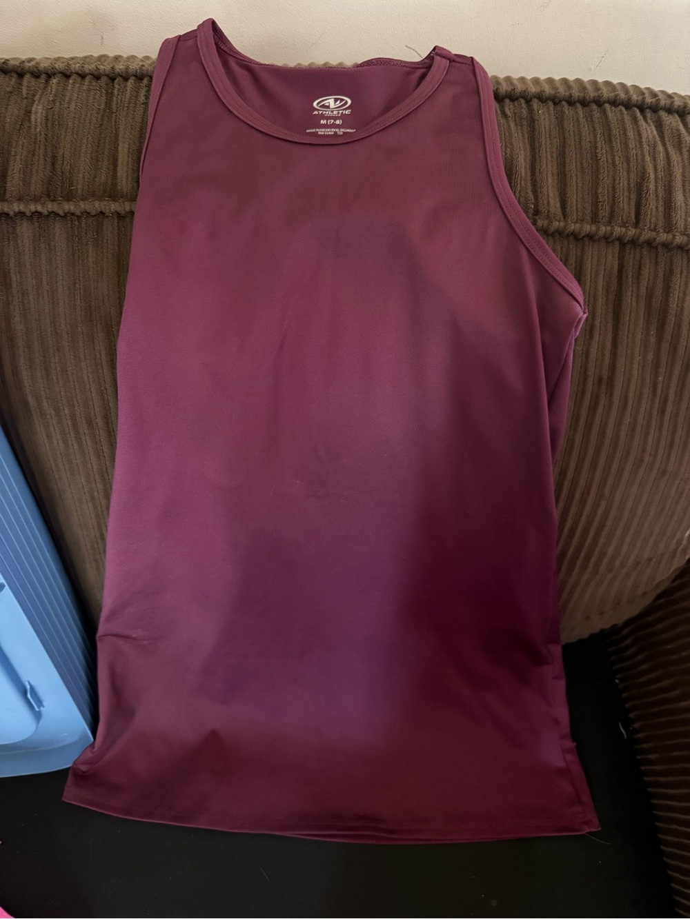 Athletic Works Women's Burgundy Performance Tank Top